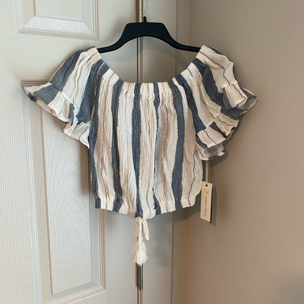 Striped Off-Shoulder Top